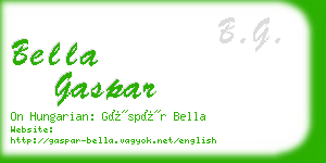 bella gaspar business card